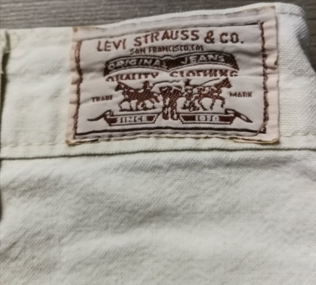 Jeans Levi’s 80er Original Vintage Kult Hose in Creme! Unisex Baumwolle
