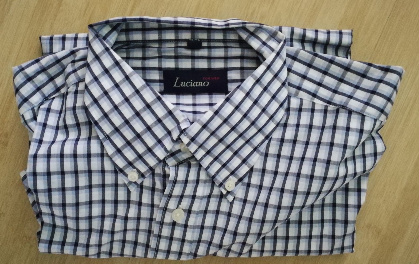 Baumwoll-Langarmhemd Karo Gr. L Unisex Luciano Grunge Lumberjack Klassiker Neu 