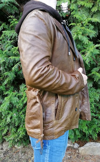 NEUE KAPRAUN EDEL-LEDERMODEN WOLLKAPUTZEN-JACKE Gr.50! OFFSET! Unisex