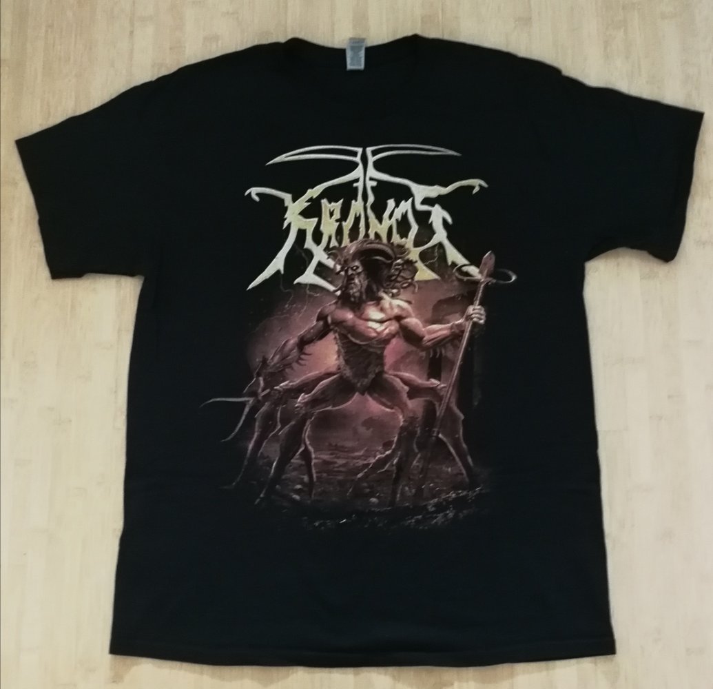 Kronos Bandshirt Colossal Titan Strife Unisex NEU Rarität Metalmode Horrormotiv kunstvoll