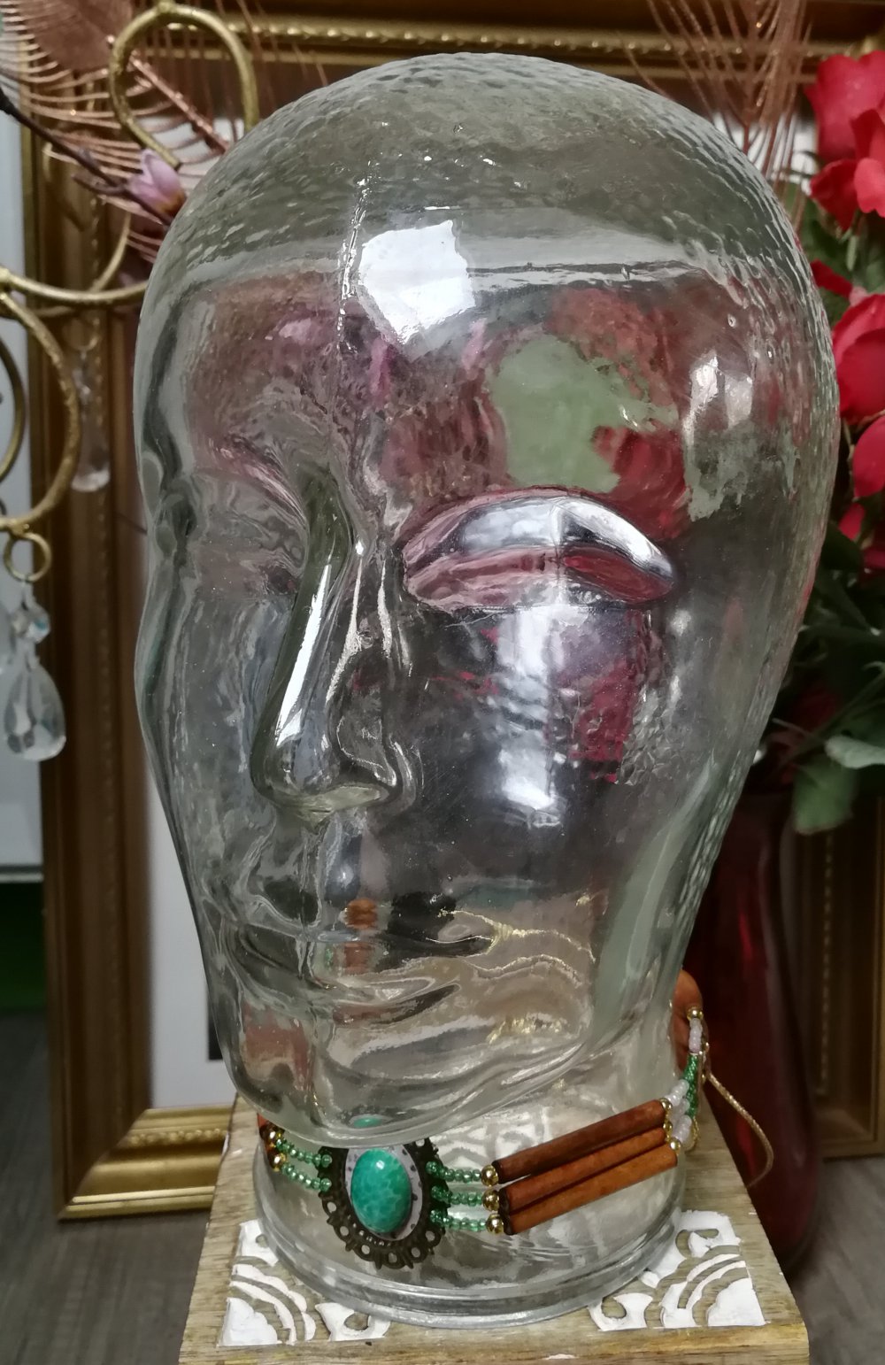 Halskette Choker Designerschmuck Custom Indianer Gothic Victorian Steampunk Bohemian Naturschmuck