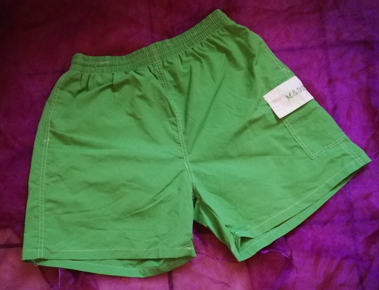 Grüne Bandehose Bermuda Unisex aus Griechenland True Vintage