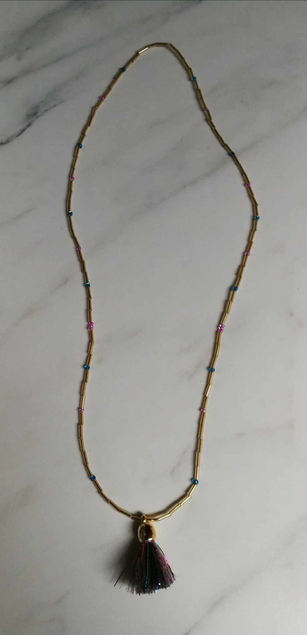 Halskette Goldkette Quastenkette Charm Designerschmuck Buddha Glücksbringer Handarbeit Custom