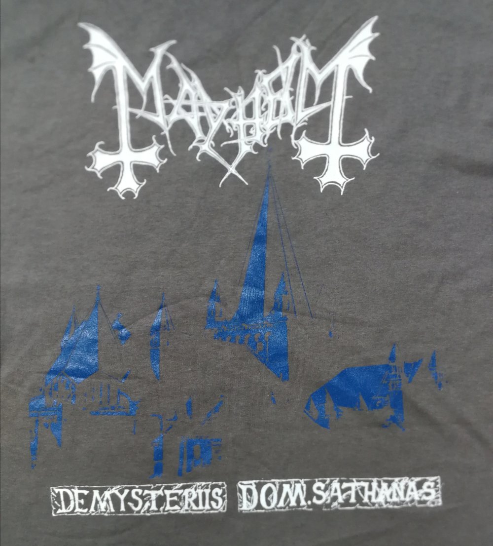 (The True) Mayhem Black Metal Bandshirt De Mysteriis Dom. Sathanas Unisex L NEU