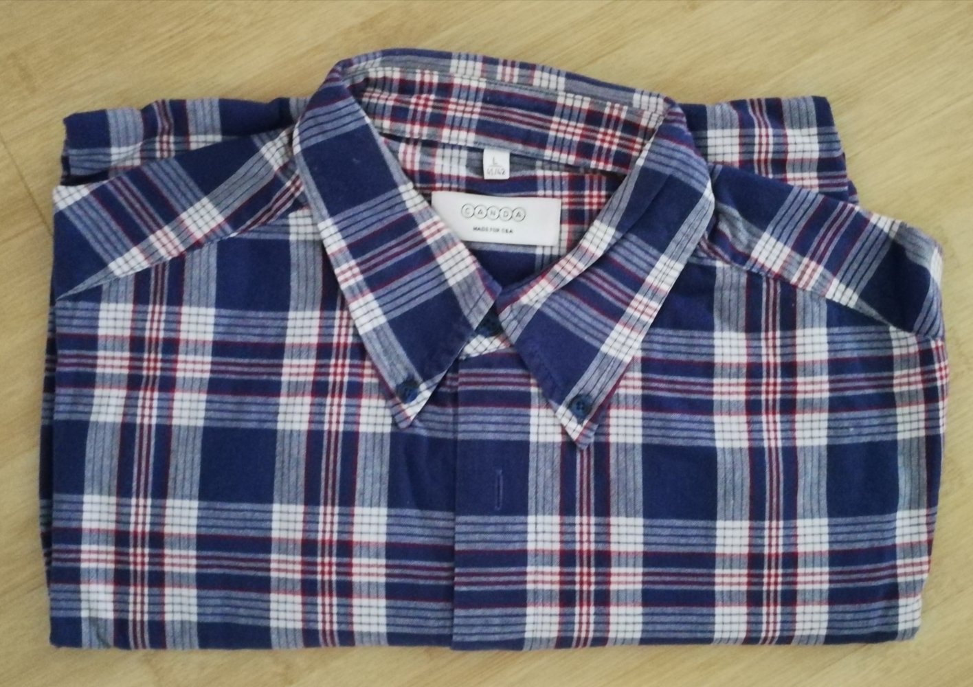 Kurzarm-Hemd Karo Grunge Holzfäller Lumberjack C&A Gr. L Retrochic