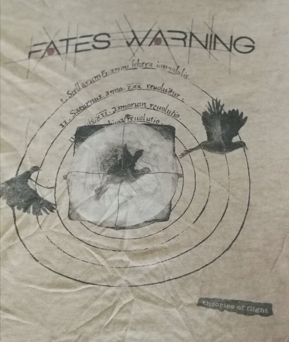 Fates Warning Merchandise! Theories of Flight Unisex Bandshirt Progrock Gr. M