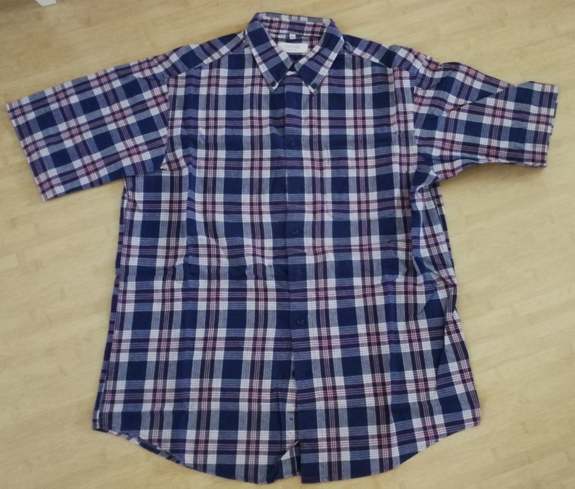 Kurzarm-Hemd Karo Grunge Holzfäller Lumberjack C&A Gr. L Retrochic