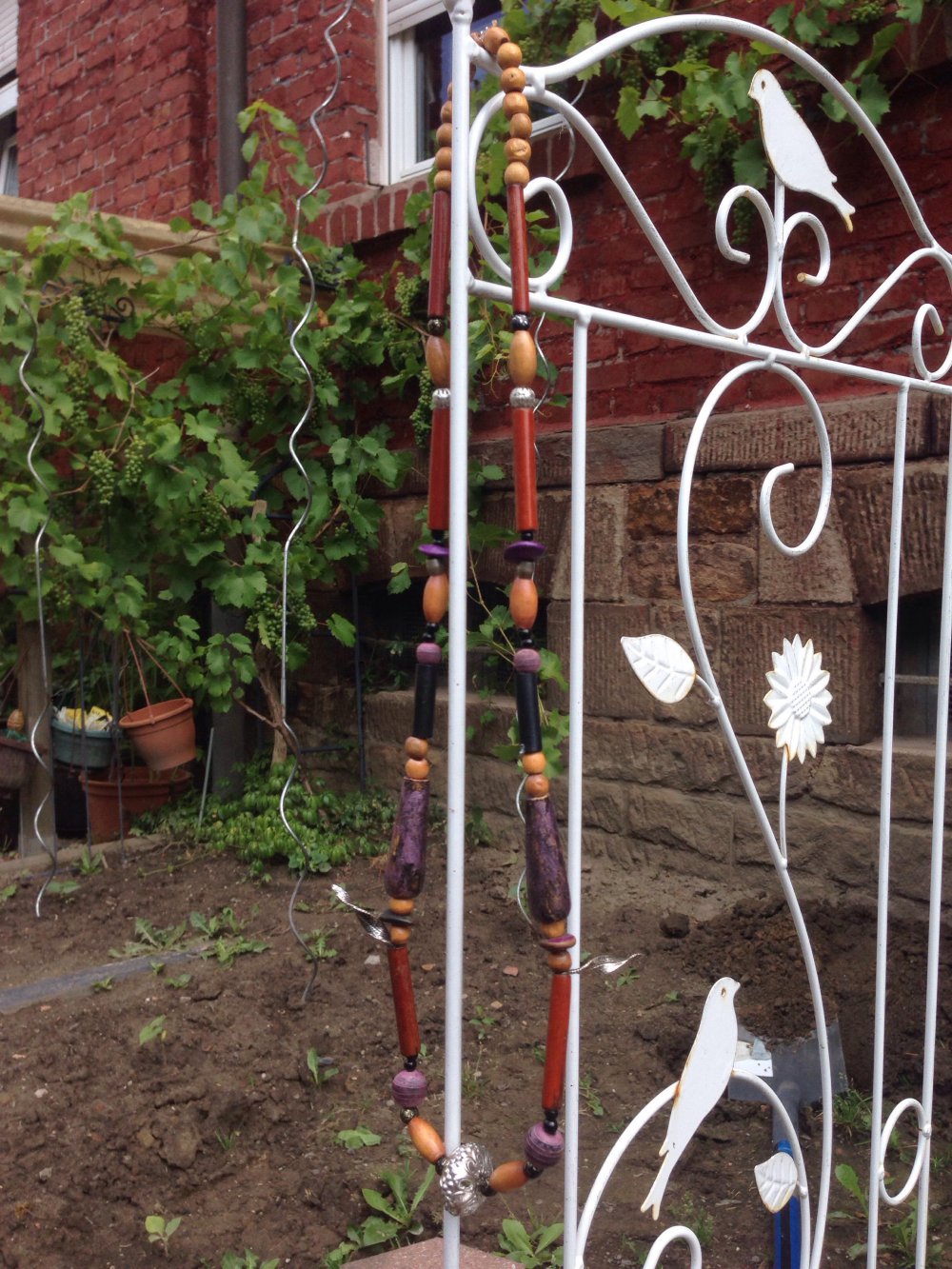 Perlenkette Ethno Indianer Vintage Boho Hippie Buddha Yoga!