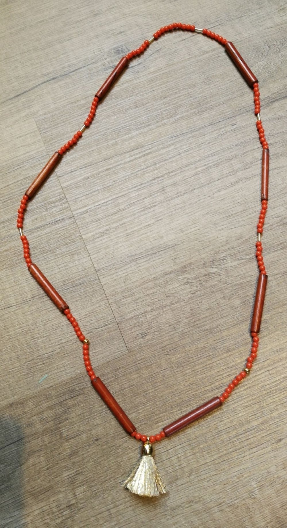 Halskette Quast Charm Designerschmuck Glücksbringer Gold Buddhakette Perlen True Vintage