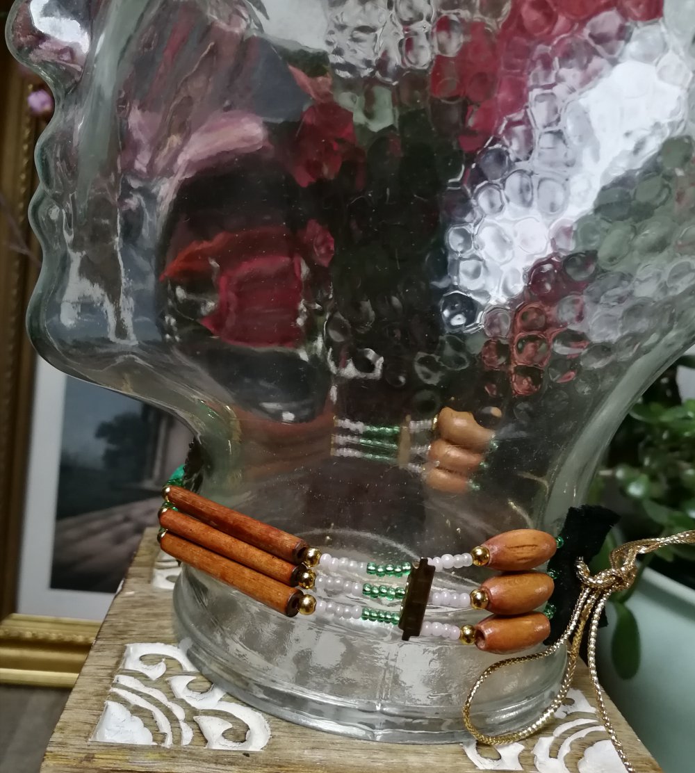 Halskette Choker Designerschmuck Custom Indianer Gothic Victorian Steampunk Bohemian Naturschmuck