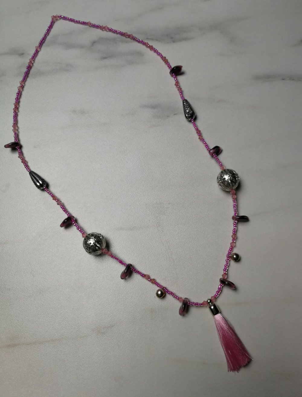 Halskette Designerschmuck Quastkette Buddhakette Perlenkette Custom Vintage Boho Hippie Charm