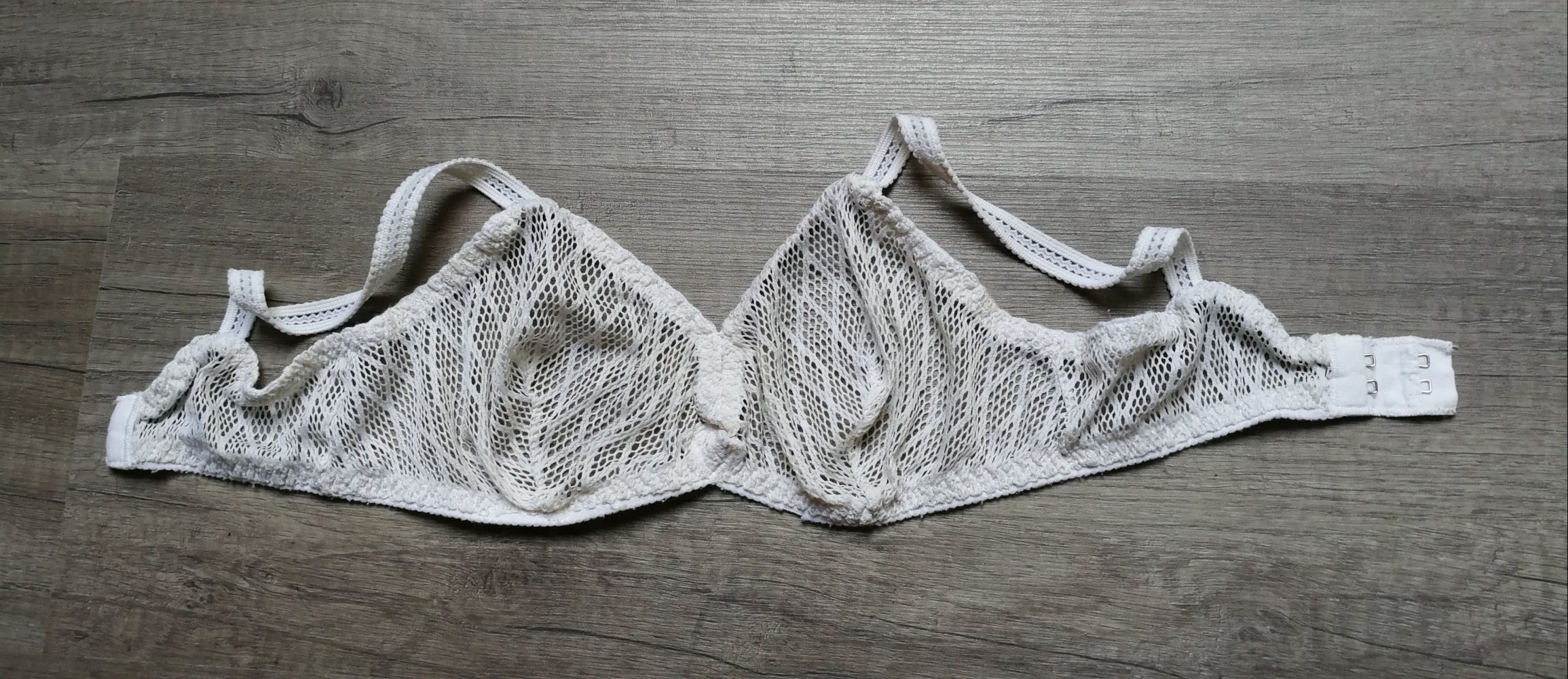 BH Netz-BH Spitze Raute 80er Vintage! Sexy Romantik Cup A-B Retro Chic Boho Hippie