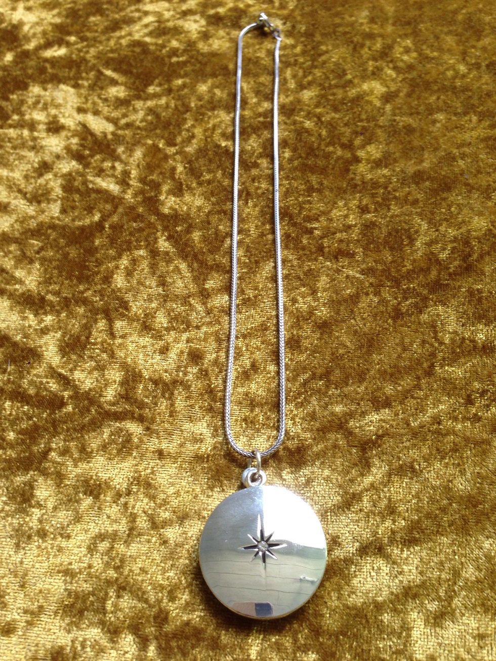 Silberkette Medaillon Venus aus Schweden! Unikat! Amulett