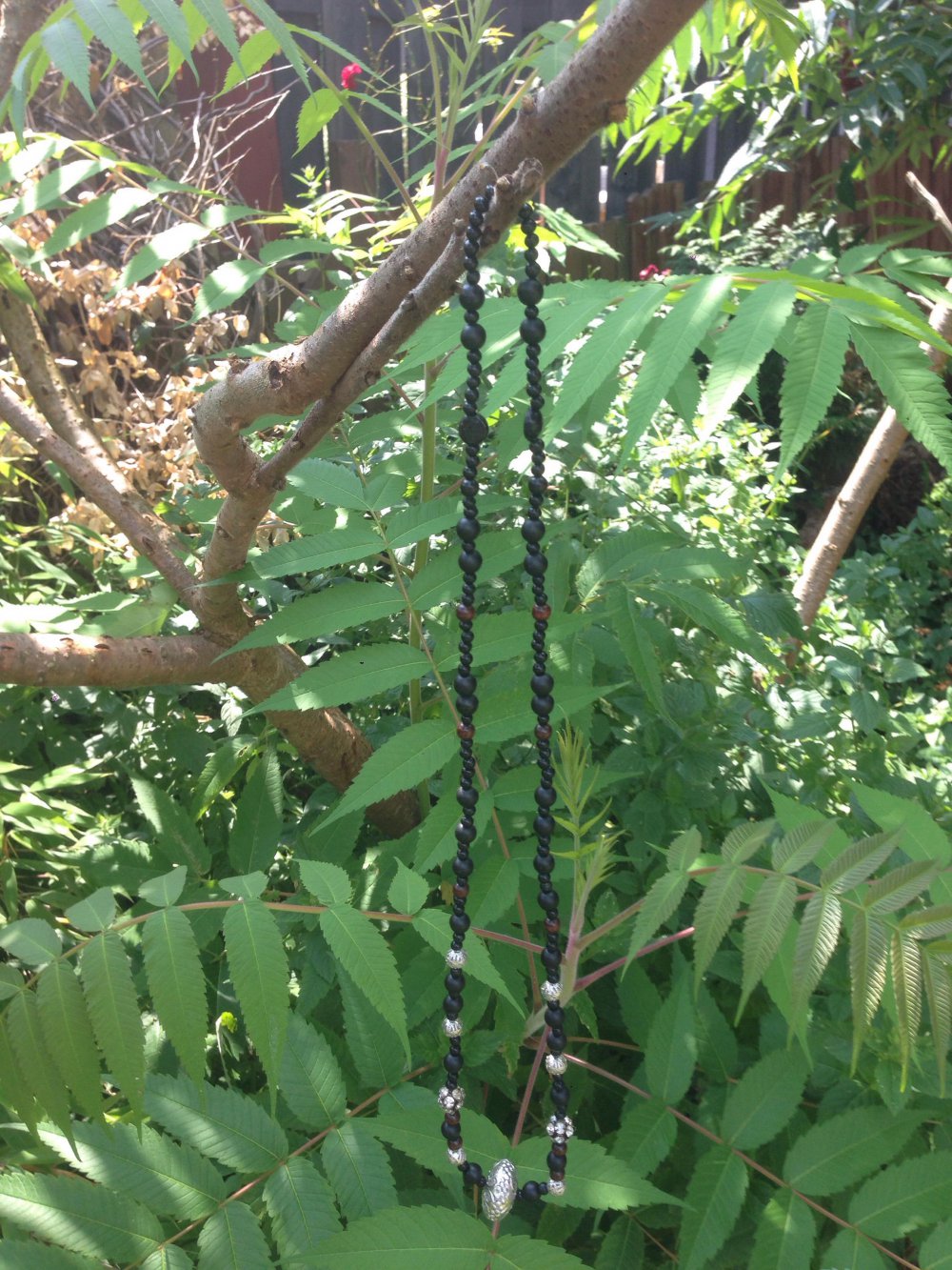 Halskette Custom Ethnoschmuck Buddha Yoga Vintage Boho Perlenkette Retrostyle! Vegan