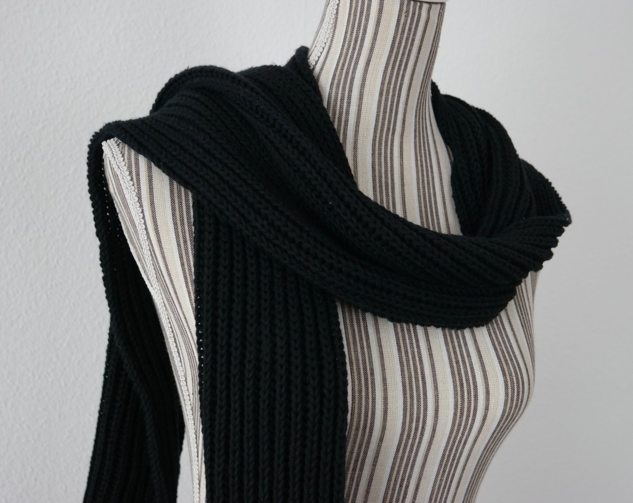 schal schwarz strick