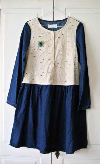 Harajuku Mori Girl Jeans Kleid aus Japan