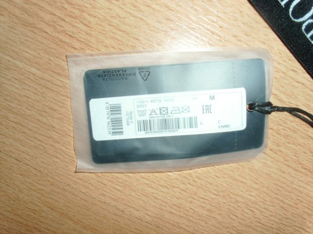 Herrenslip von Emporio Armani, schwarz, Gr. M mit Etikett