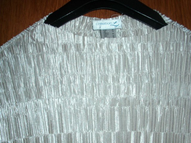 Kurzärmliges Shirt von Ceation L, silber, Gr. 40