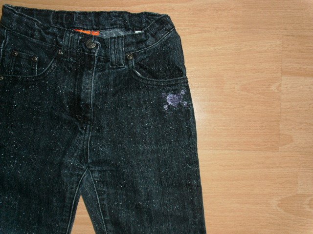  Caprijeans von Inscene, mit Motiv, Gr. 134 