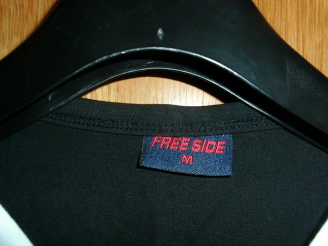 T-Shirt von Free Side, schwarz-weiß, Gr. 38/40