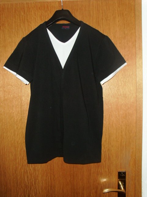 T-Shirt von Free Side, schwarz-weiß, Gr. 38/40