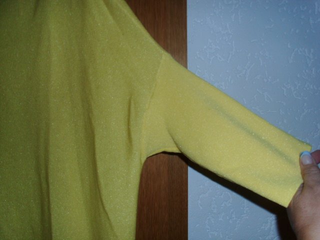 Langarmshirt von Gina Laura, gelb, Gr. 50/52