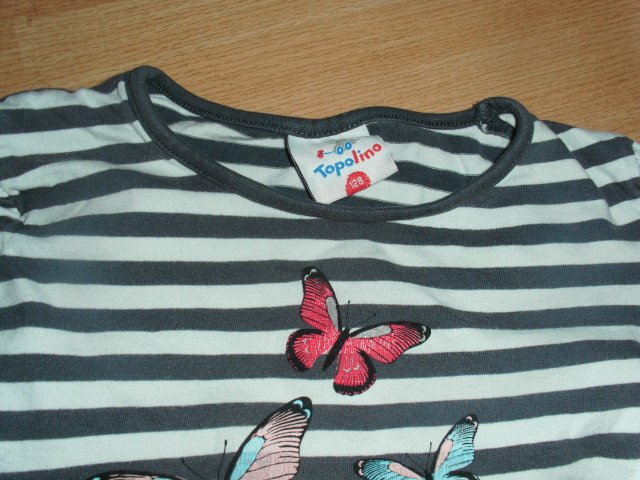 2 Langarmshirts von Topolino, mit Motiven, Gr. 128