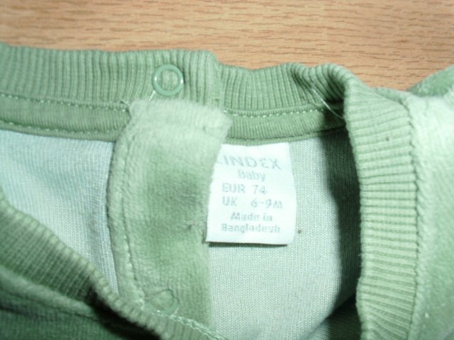 Nickipullover von Lindex Baby, olive, GR. 74
