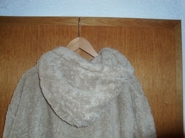Schlupfjacke / Teddyhoodie von Amaci & Sons, hellbeige, Gr. XXL