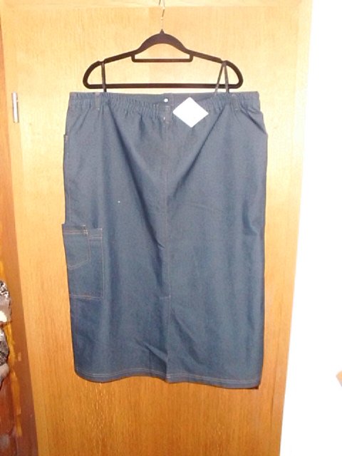 Jeansrock von Meine Größe, blau, Gr. 48 mit Etikett