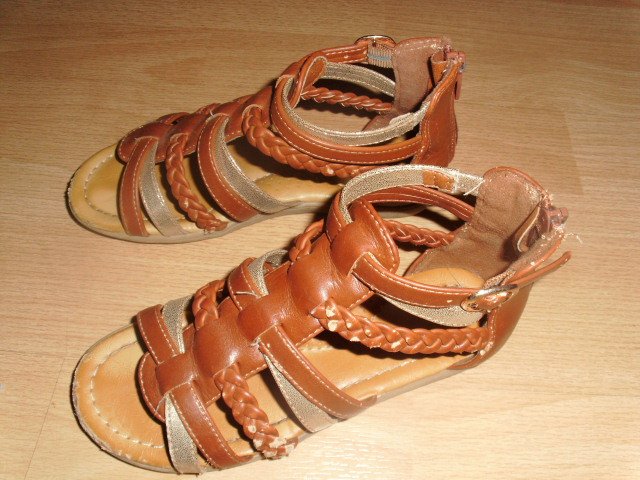 Sandalen von Graceland, braun-gold, Gr. 31