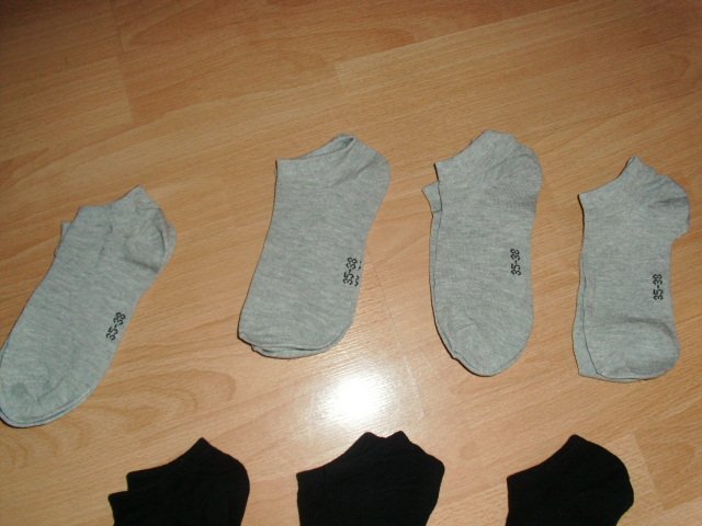 9 Paar Sneakersöckchen, grau, schwarz, weiß, Gr. 35-38 NEU