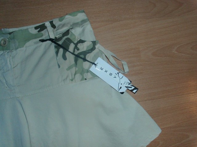 Rock von Exsy, beige-camouflage, Gr. 40 mit Etikett