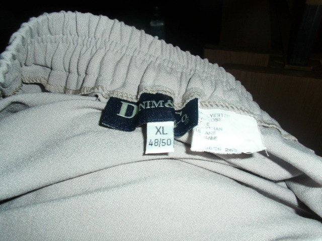 7/8 Hose von Denim & Co, beige, Gr. 48/50