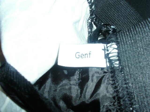 3/4 Hose von Genf, schwarz-weiß, Gr. 44