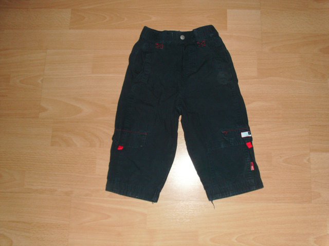 Hose, blau mit Beintasche, Gr. 80