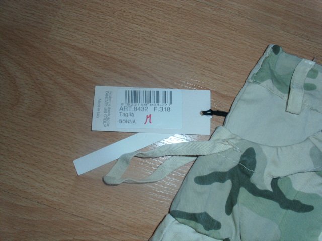 Rock von Exsy, beige-camouflage, Gr. 40 mit Etikett