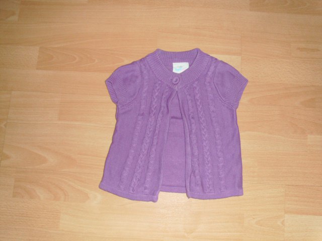 Strickweste von Topomini, lila, Gr. 92