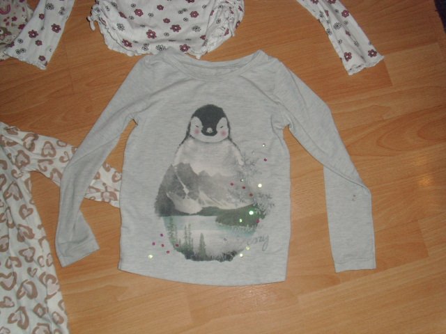 4 Langarmshirts von Dopodopo, mit Motiven, Gr. 128