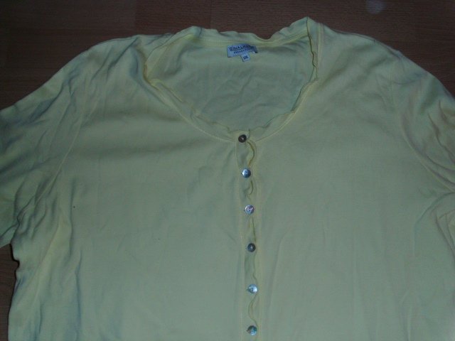 Shirtjacke von Gina Laura, pastellgelb, Gr. 52/54