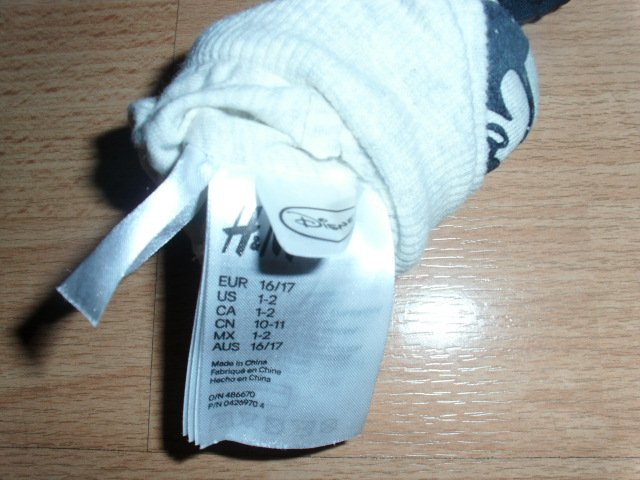 2 Paar Wagenschuhe von H&M, mit Motiv, Gr. 16/17