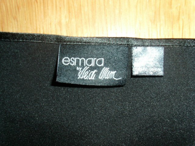 Satintop von Esmara, by Heidi Klum, schwarz, Gr. 44
