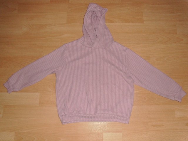 Zweiteiler von H&M, rosa, gerippt, Gr. 122