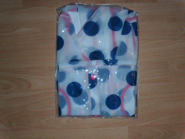 Regenjacke von Pocopiano, mit blauen Punkten, Gr. 98/104 OVP