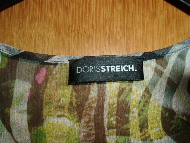 Strandtunika von Doris Streich, grün-schwarz, Gr. 44/46