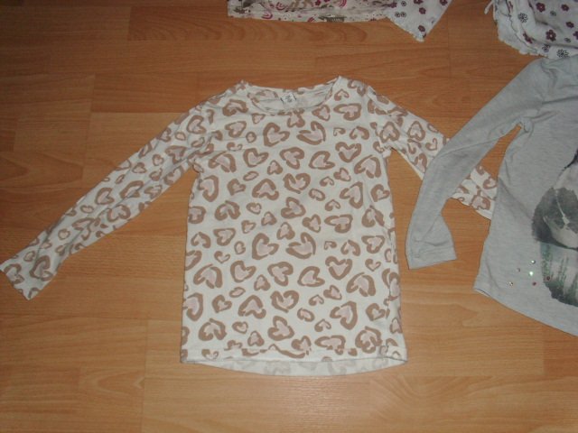 4 Langarmshirts von Dopodopo, mit Motiven, Gr. 128