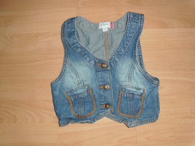 Jeansweste von Hot & Spicy, blau, Gr. 122