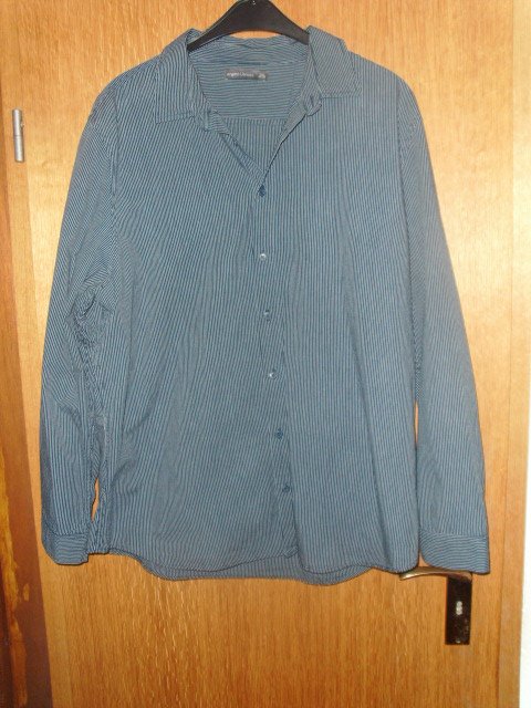 Hemd von Angelo Litrico , blau-weiß, Gr. XXL