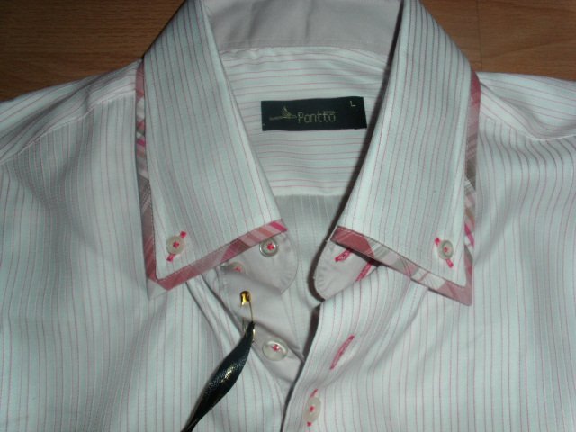 Business-Hemd von Pontto men, gestreift, Gr. L mit Etikett