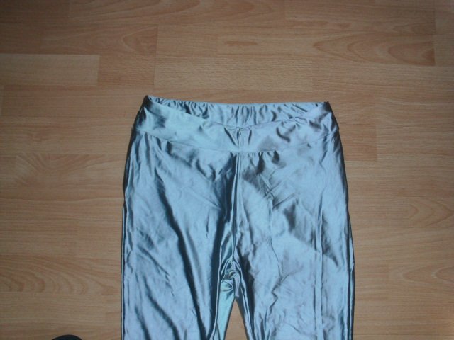 Glanzleggings von Urban Classics, darksilver, Gr. 40 ( L )
